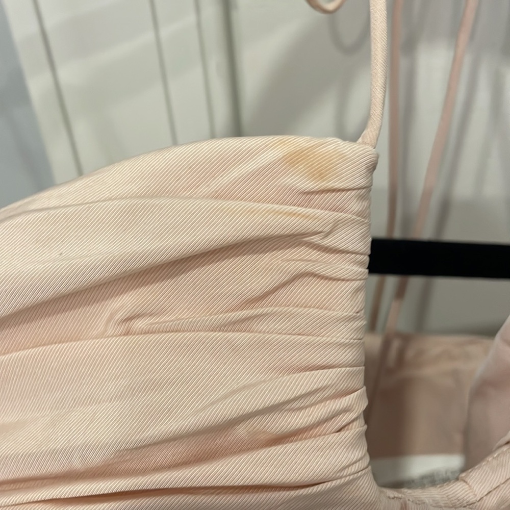 Zara Pink Ruched Crop Top - Picture 6 of 9